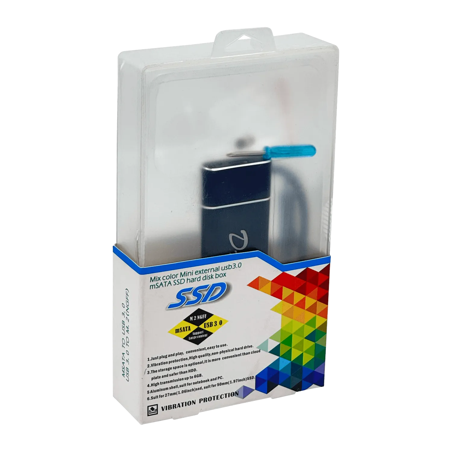 Carcasa USB 3.1 Gen 2 para SSD M.2 SATA - Aluminio, UASP, 6 Gbps - Transforma tu SSD M.2 SATA 1