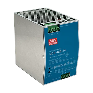 Fuente de Alimentación MEAN WELL NDR-480-24 - 480W, 24V, Montaje en Carril DIN
