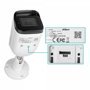 Cámara IP Dahua DH-IPC-HFW3241E-(A)S-S2 2MP Bullet IR Fijo WizSense, Micrófono, PoE, IP67