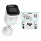 Cámara IP Dahua DH-IPC-HFW3241E-(A)S-S2 2MP Bullet IR Fijo WizSense, Micrófono, PoE, IP67 - Miniatura 1