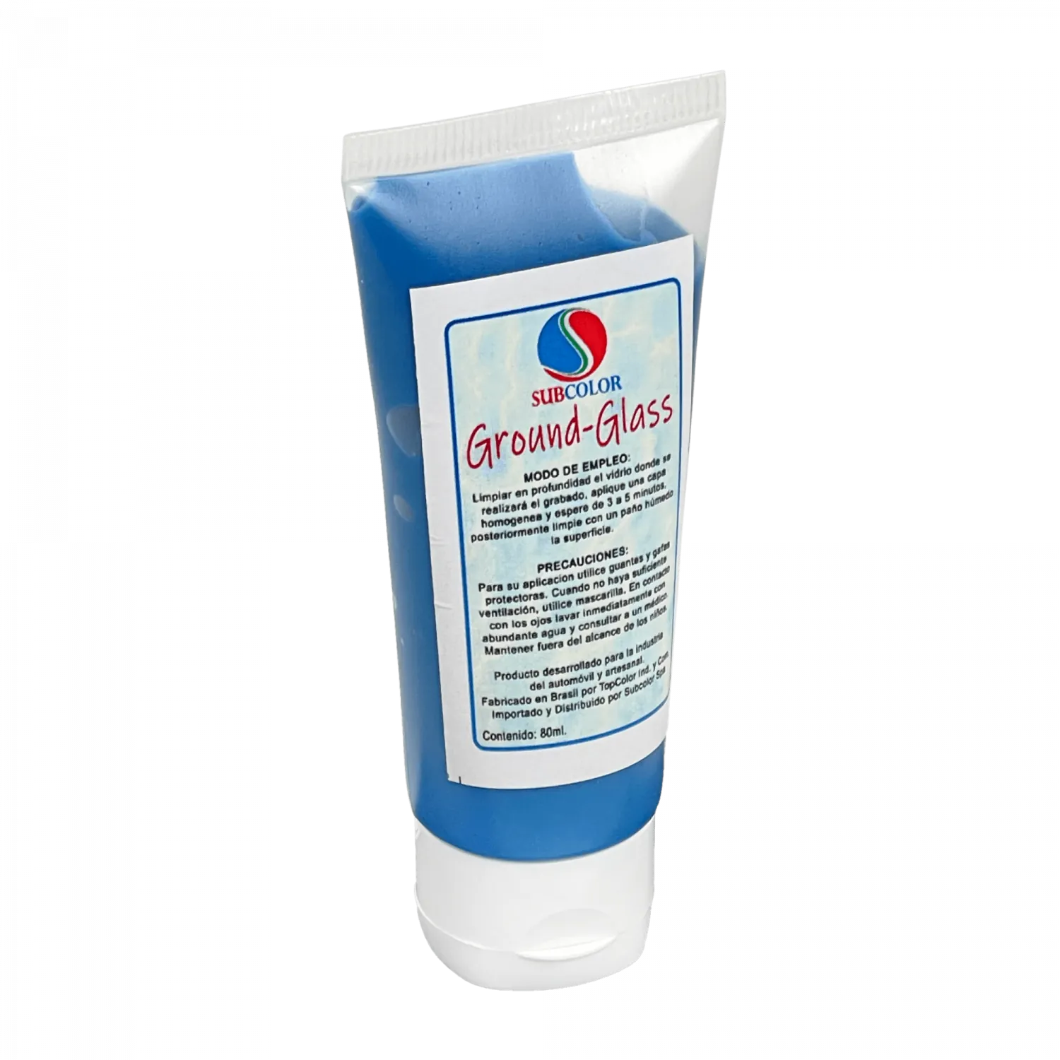 SUBCOLOR Pasta Crema para Grabado Vidrio c/Tapa Pomo-80ml GROUND-GLASS 1
