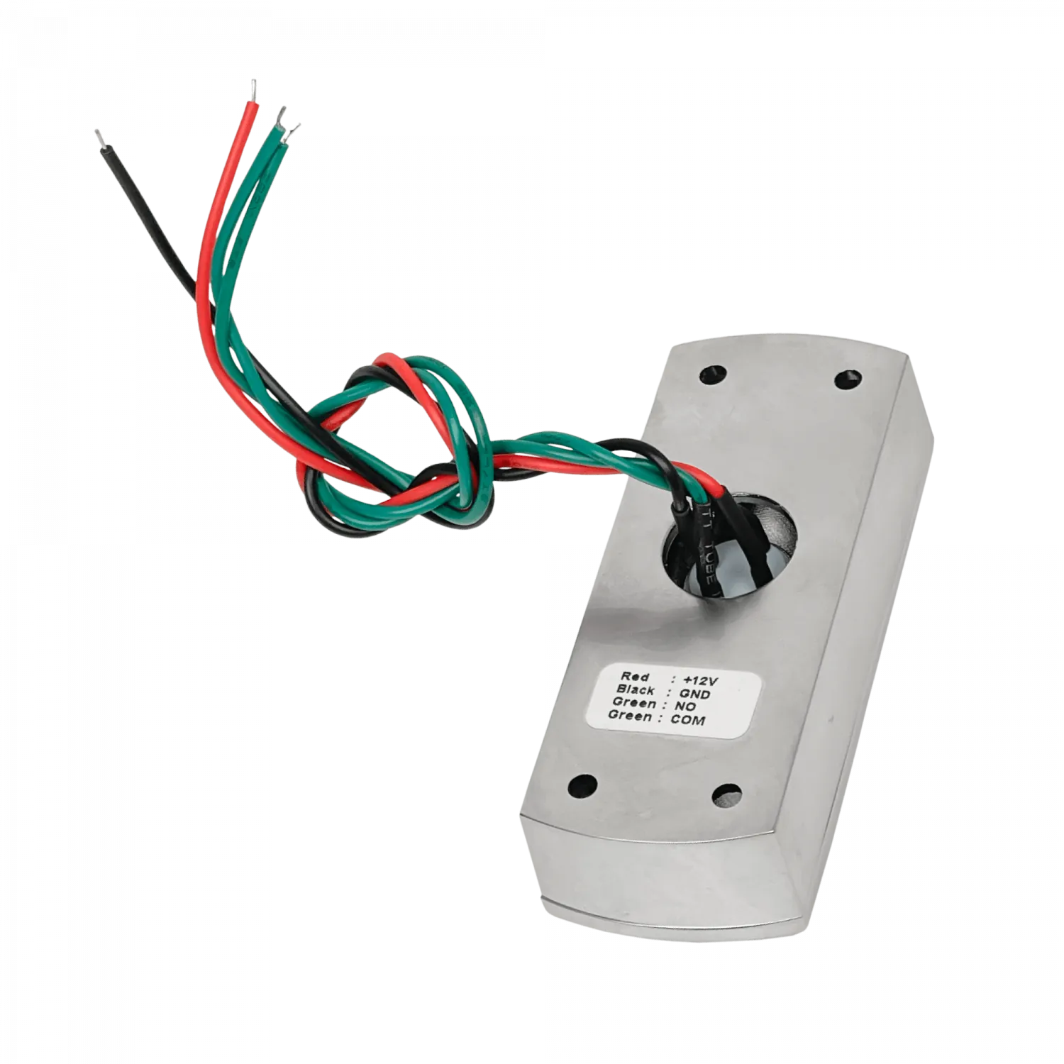 Boton pulsador sobreponer ZKTeco EX-803L metalico LED NO/COM IP20 500000 ciclos 1