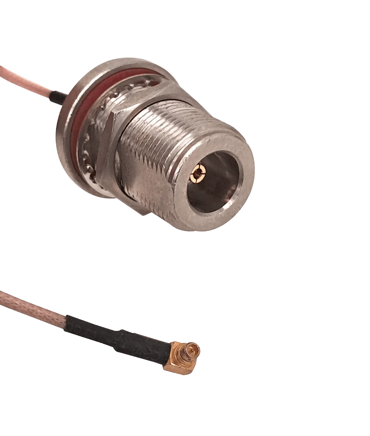 MKTK 34cm. Pigtail Cable MMCX-Macho N-Hembra para CA411/433 1