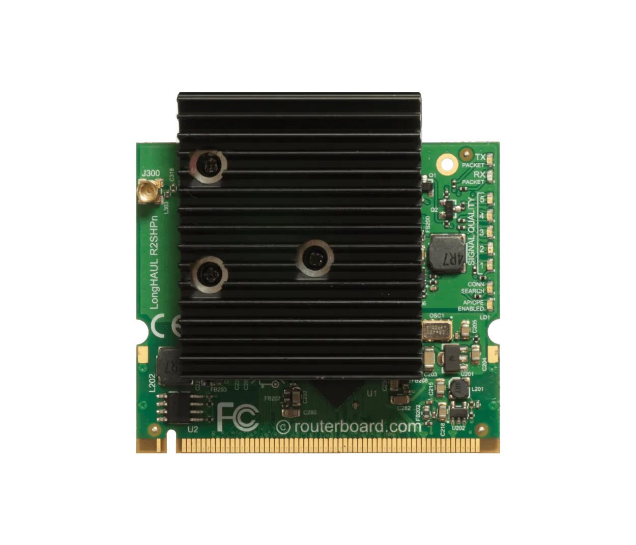 Tarjeta de Red Inalámbrica MikroTik R2SHPN 2.4GHz MMCX 32dBm AR9223 MiniPCI 1