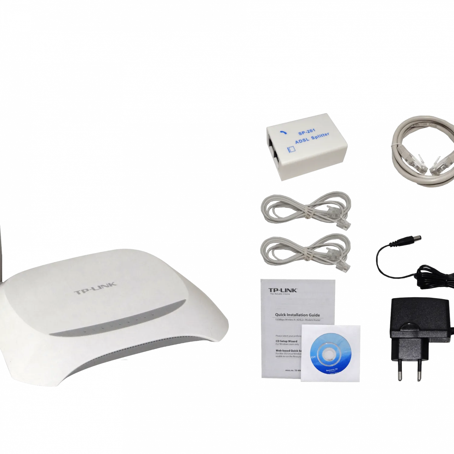 Router Módem Inalámbrico TP-Link TD-W8901N, ADSL2+, 150Mbps, Wi-Fi N, 4 Puertos LAN 1