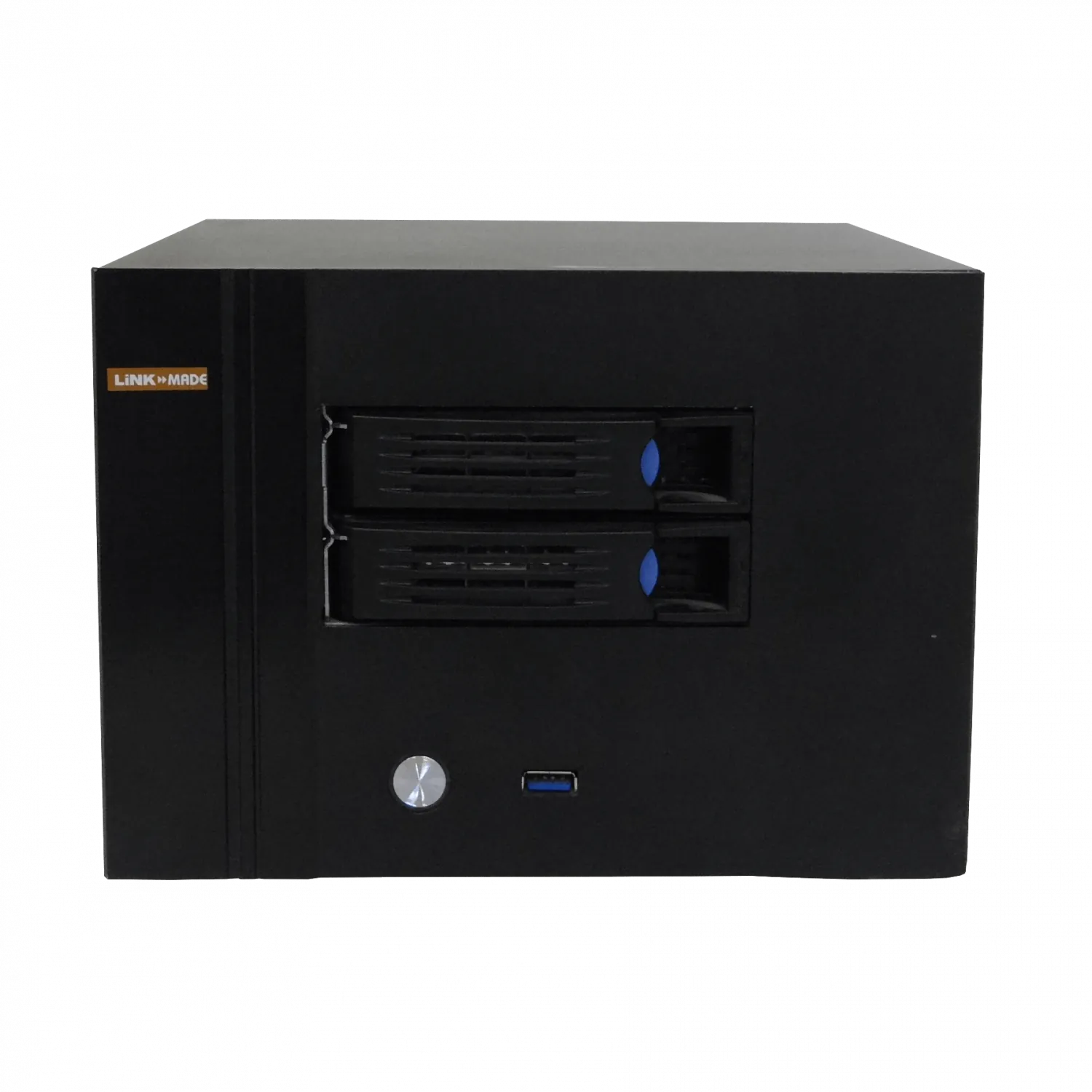 Case Rack LINKMADE RAG-N2 1U 2 HD 3.5 1 PCI 1 USB3 Mini ITX sin Fuente 1