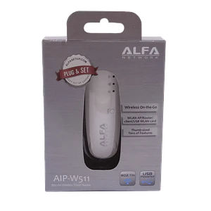Mini Router ALFA AIP-W511 Inalámbrico 802.11n con Puerto USB y WPS