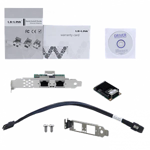 Tarjeta de Red Mini PCIe LR-LINK LRES2202PT - Doble Puerto Gigabit, Intel I350