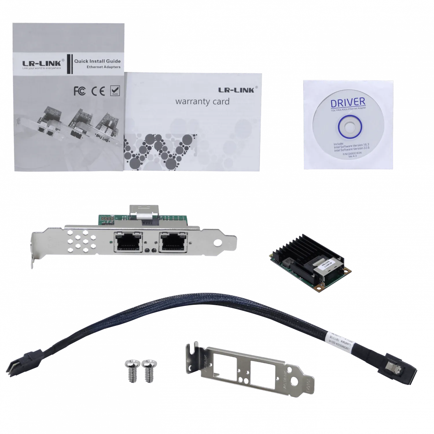 Tarjeta de Red Mini PCIe LR-LINK LRES2202PT - Doble Puerto Gigabit, Intel I350 1