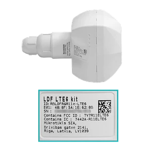 MIKROTIK CAT6 8dBi 300/50Mbps LTE 1-Sim 66º L3 1-100 inc24V