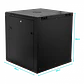 Gabinete Rack LINKMADE RK12-6LD 12U 60cm de Fondo Desarmado para Montaje en Pared - Negro - Miniatura 1