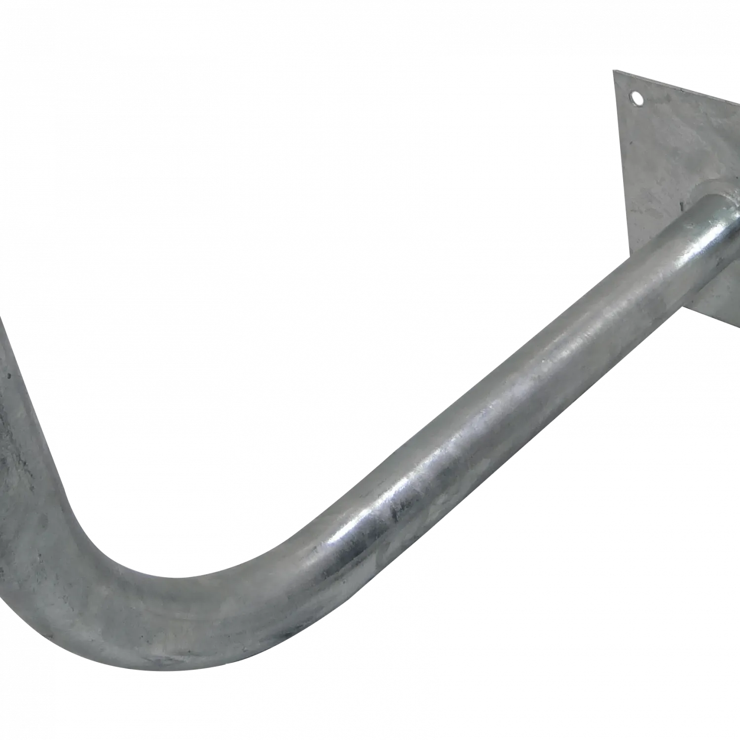 Tubo-40mm Soporte Fierro Galvanizado base-15cm 45cm-a-Muro 1