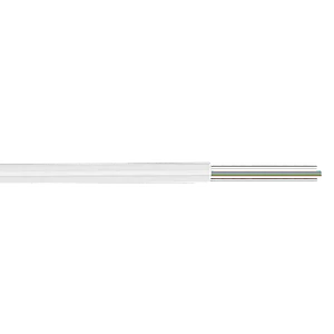 Cable Drop de Fibra Óptica 6 Fibras G652D Blanco 500m FTTH SM LSZH 4x2.5mm - CFSP6