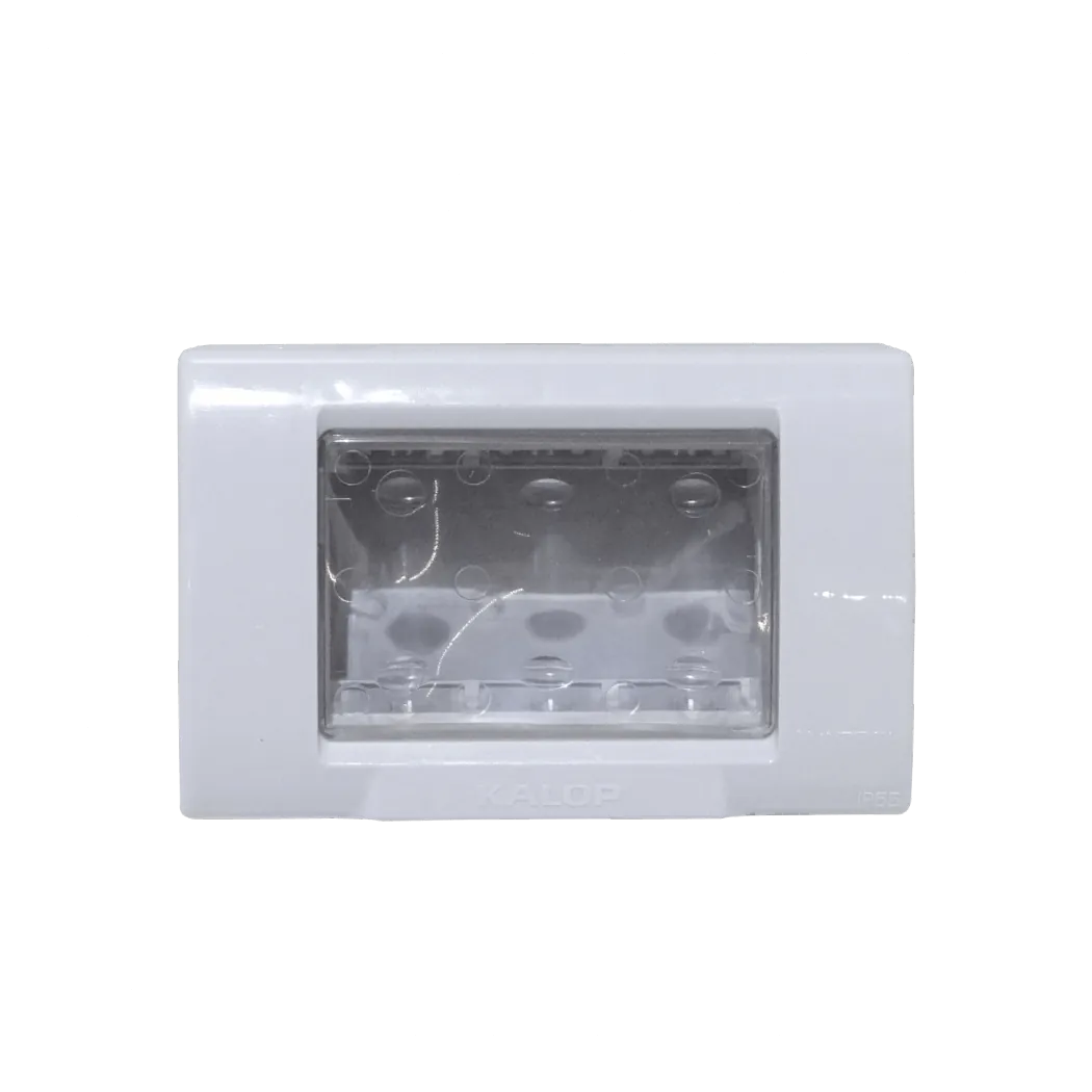 KALOP c/Tapa 3-Modulos Caja Gris IP55 3-Puestos Sigma KL42413 1