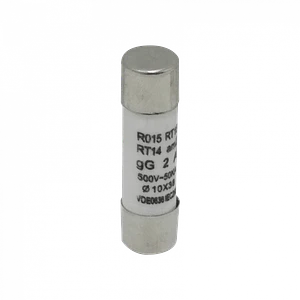 Unid 2A 10x38mm 500V 50KA Fusible Cilindrico 36mm-Largo 9,5mm-Diametro