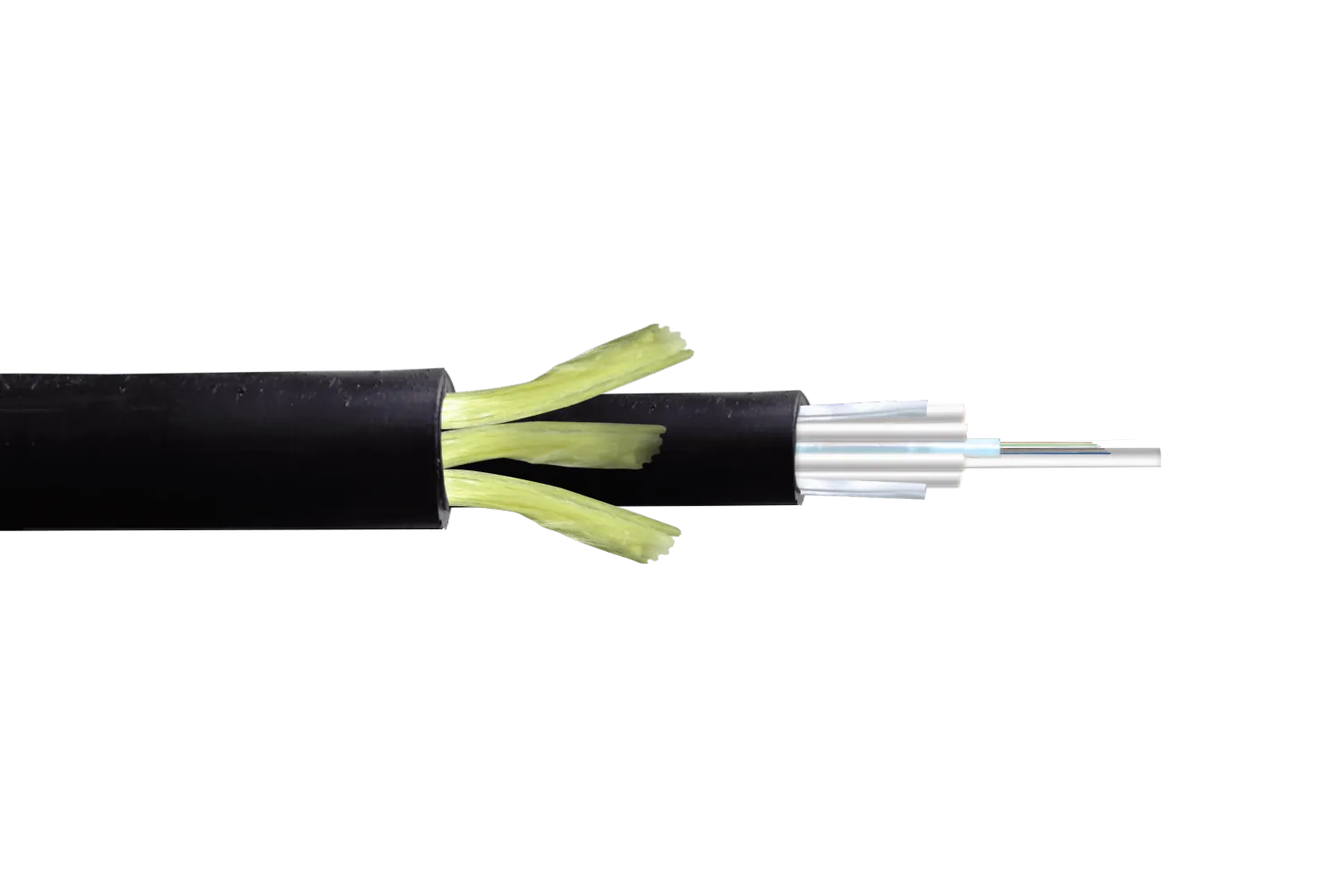 Cable de Fibra Óptica Monomodo 12 Fibras G652D ADSS 13mm Exterior PE - CFSS12 1