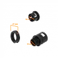 19mm Salida Caja Prensa Estopa p/Conduit Flexible Plastico Negro - Miniatura 1