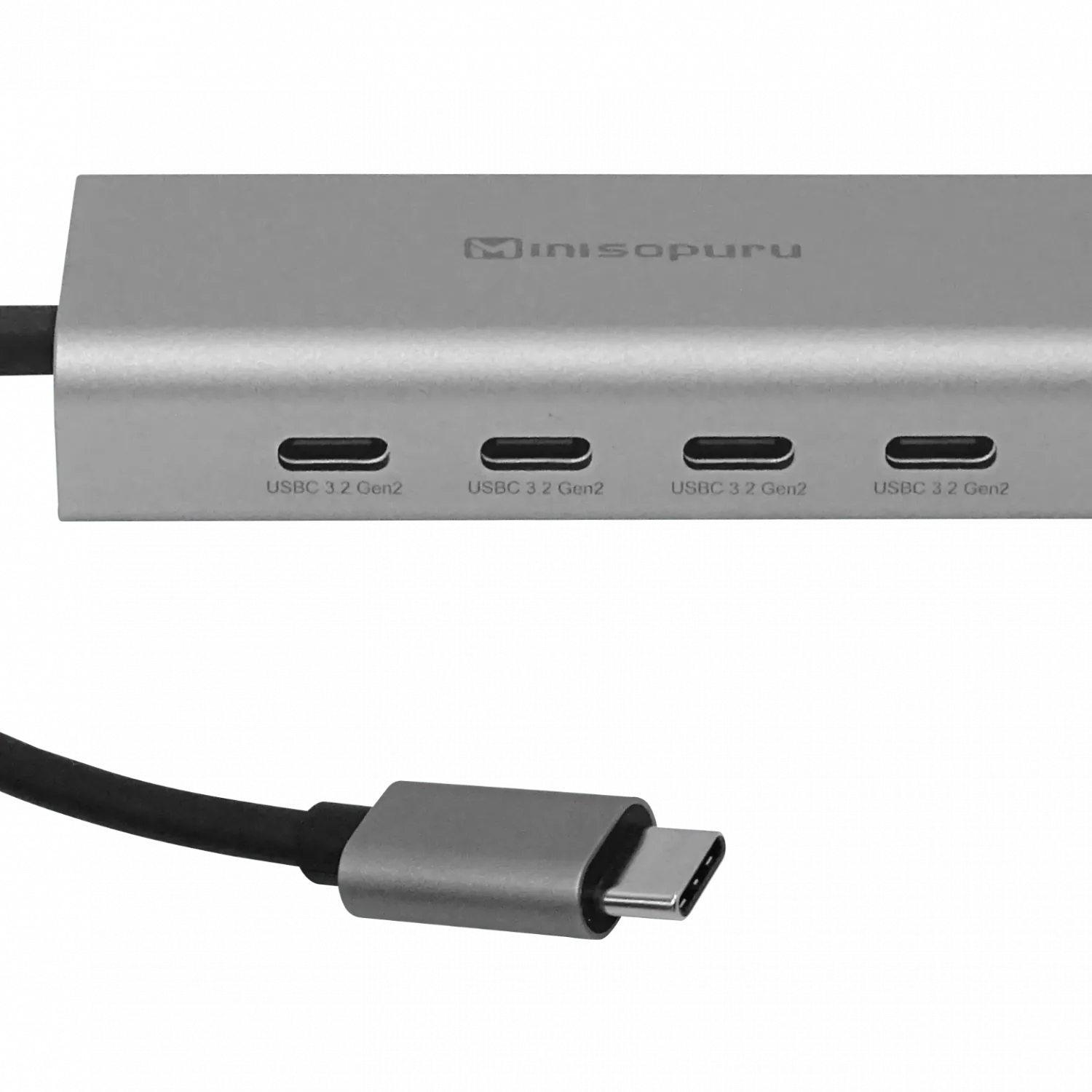 Hub USB-C 10Gbps a 4 USB-A Aluminio Cable 15cm UCH803 1