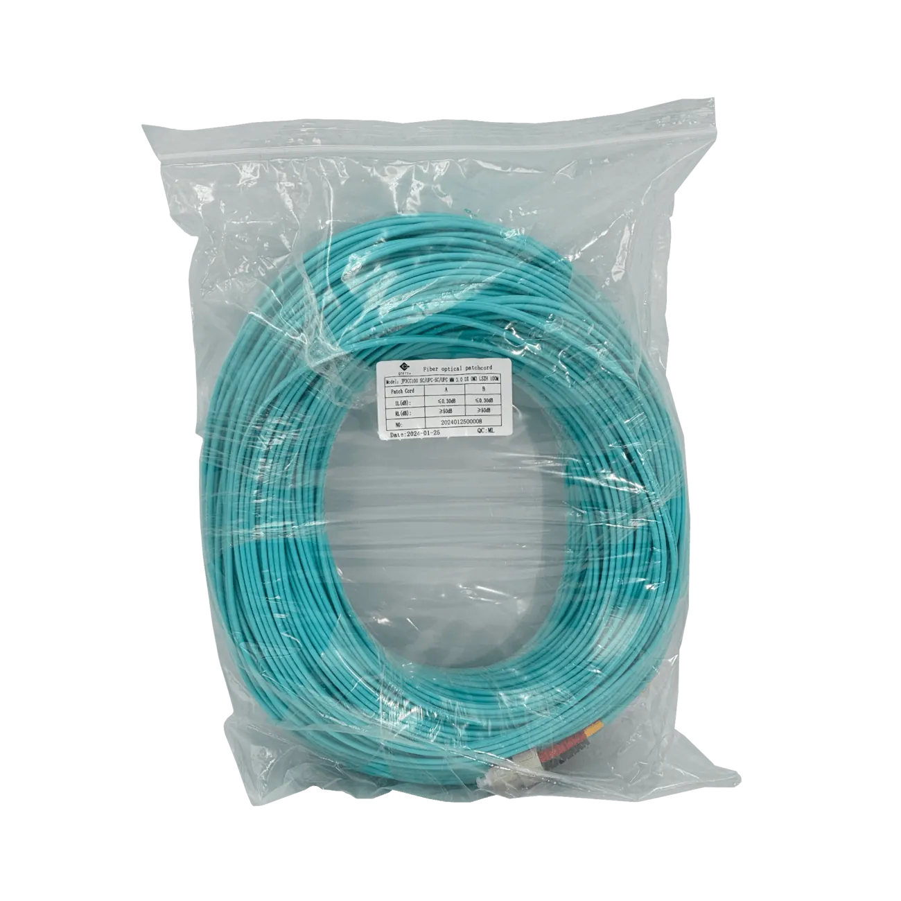 100mt SC-SC OM3 MultiModo MM Duplex Jumper Fibra 3.0mm 50/125um LSZH 1