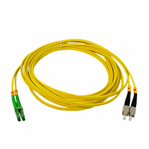 5mt LC/APC-FC/UPC MonoModo SM Duplex Jumper Cable Fibra 9/125um 3mm