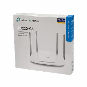 Router Gigabit Inalámbrico TP-Link EC220-G5, Doble Banda, AC1200, 4 Puertos Gigabit LAN
