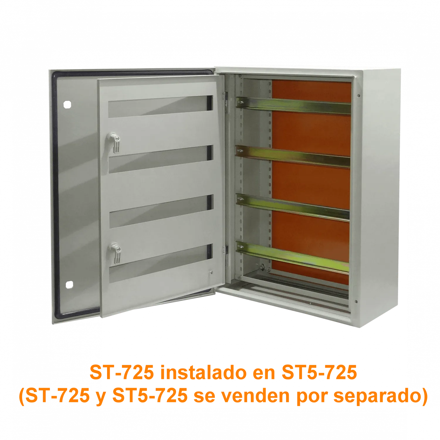 Chasis interno Tibox ST-725 643x428mm con 4 riel din 43cm para tablero ST5-725 1