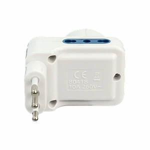 Triple Schuko / IH a IM, 6 A, 250 V, 1500 W, con interruptor piloto, ELG-3KS