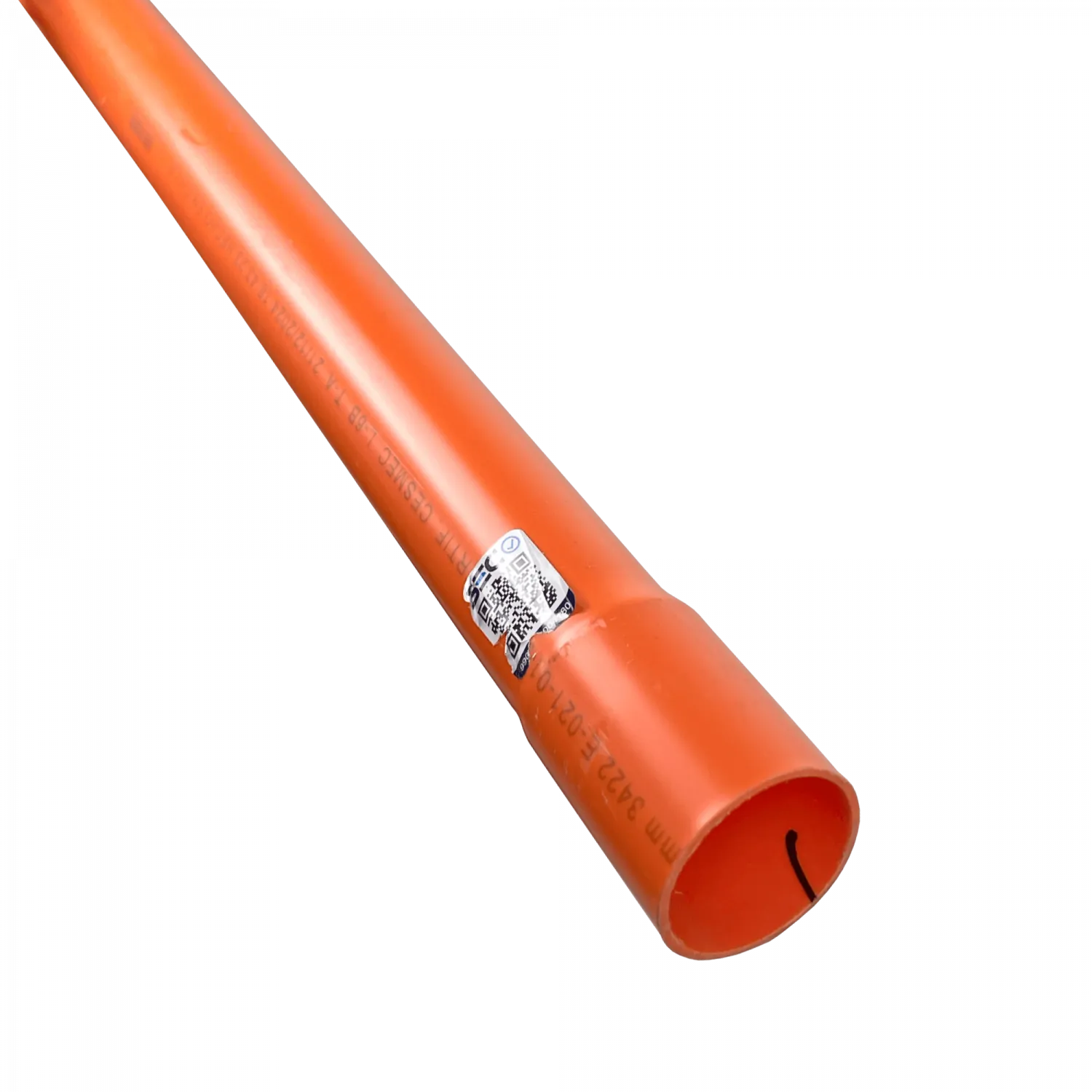 3mt 40mm x 1,2mm Naranjo Tubo Conduit PVC Certificacion SEC 1