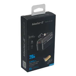 MASTER-G Cargador Base Lightning-M 20W 5000mAh in:5/9/12V ou:5/9/12V