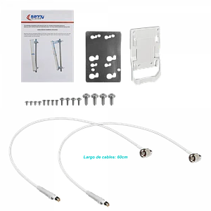 Antena sectorial Sanny SEC-2G17-90 17dBi 90 grados 2.4GHz 2xN hembra
