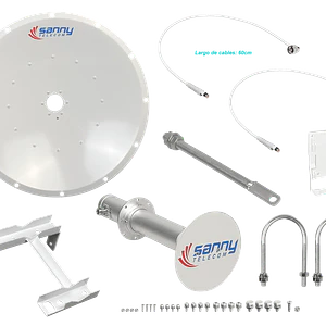 Antena Dish SANNY DISH-5G30 4.9-6.5GHz 30dBi Dual Polarizada Slant-45 2x2