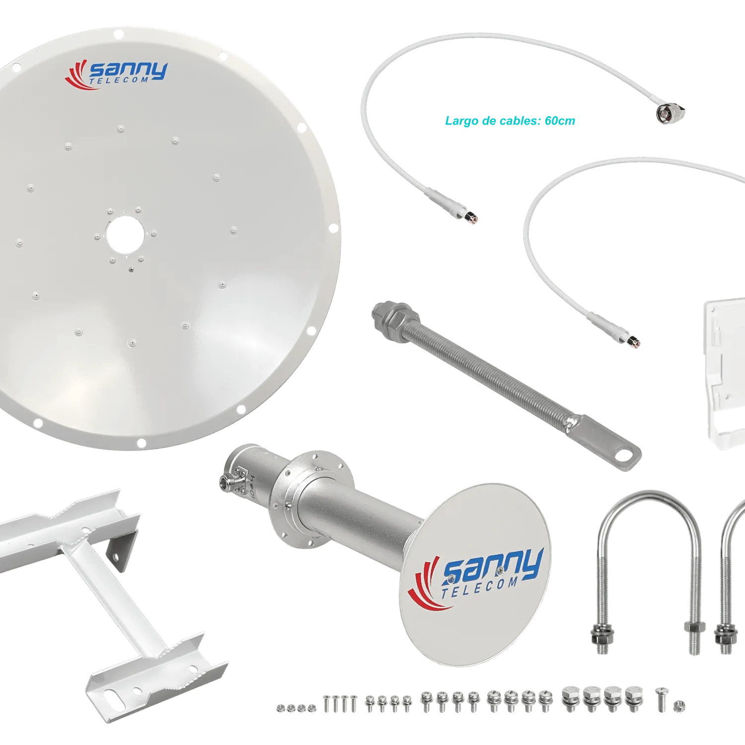 Antena Dish SANNY DISH-5G30 4.9-6.5GHz 30dBi Dual Polarizada Slant-45 2x2 1