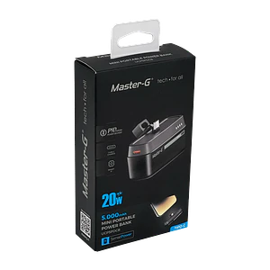 MASTER-G Cargador Base Tipo-C 20W 5000mAh in:5/9/12V ou:5/9/12V