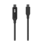 Cable Ubiquiti USB-C 1metro 100W con Indicador de Carga Doble, Color Negro - Miniatura 1
