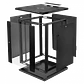 Gabinete Rack LINKMADE RK15-6LD 15U 60cm de Fondo Desarmado para Montaje en Pared - Negro - Miniatura 1