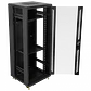 Gabinete Rack LINKMADE RK32-6LD 32U 60cm de Fondo Desarmado con Ventilador y PDU - Negro - Miniatura 1