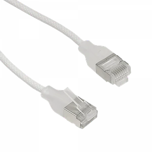 UI 1mt Cable Etherlighting Blanco Cat6a UACC-CABLE-PATCH-EL-C6A-1M-W