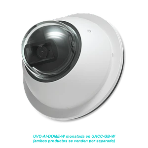 Placa Montaje Ubiquiti UACC-GB-W blanca para camaras UniFi facil instalacion