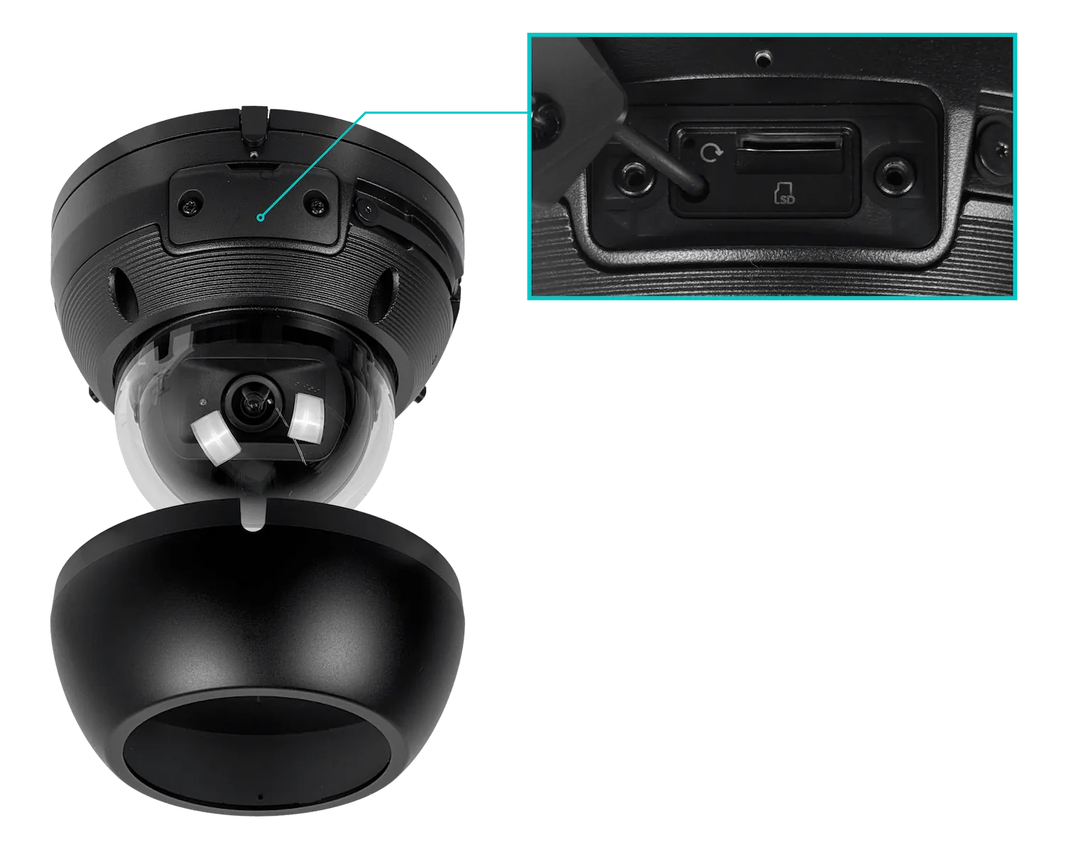 Cámara Ubiquiti UVC-AI-DOME-B Dome 4K, 40m IR, IK10, PoE, UniFi Protect, Color Negro 1