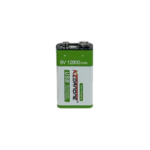 PHILCO 9V 12800mAH Recargable-USB-C Litio Pila/Bateria