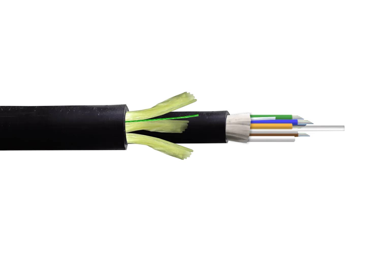 Cable de Fibra Óptica Monomodo 48 Fibras G652D ADSS 13mm Exterior PE - CFSS48 1