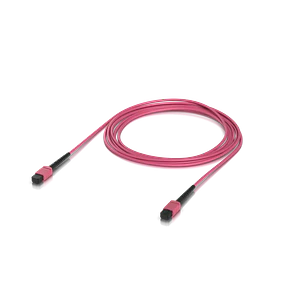 Jumper Fibra LSZH MM  UI 3mt MPO-MPO 12-Fibras Type-B OM4 Multimodo 