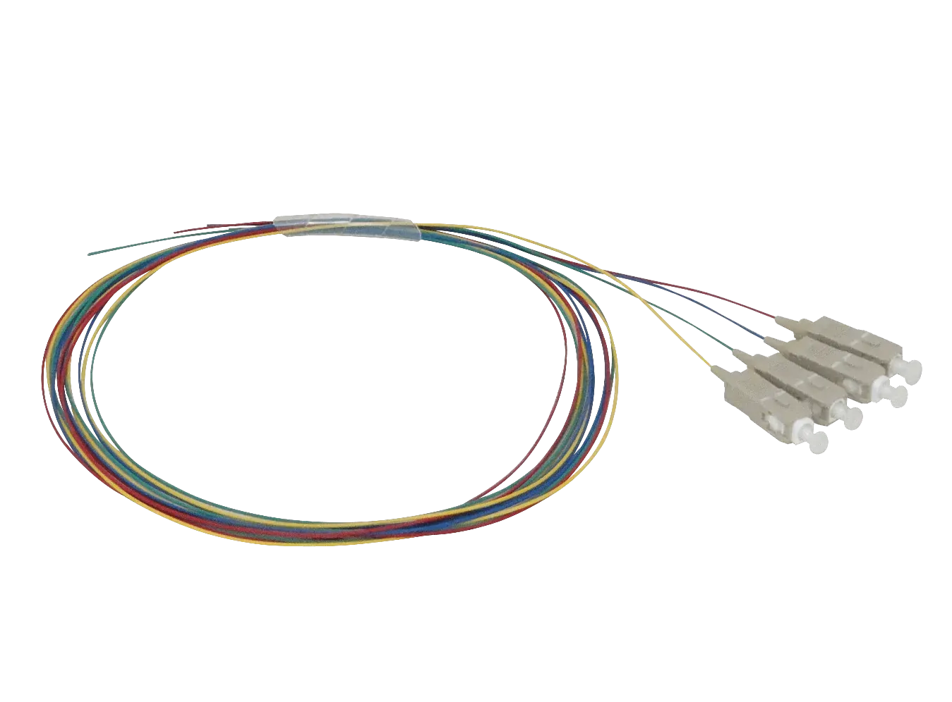 Pigtail de Fibra Óptica Multimodo OM1 SC/UPC 62.5/125µm 1.5m LSZH - Paquete de 4 Unidades - JFMC-4 1
