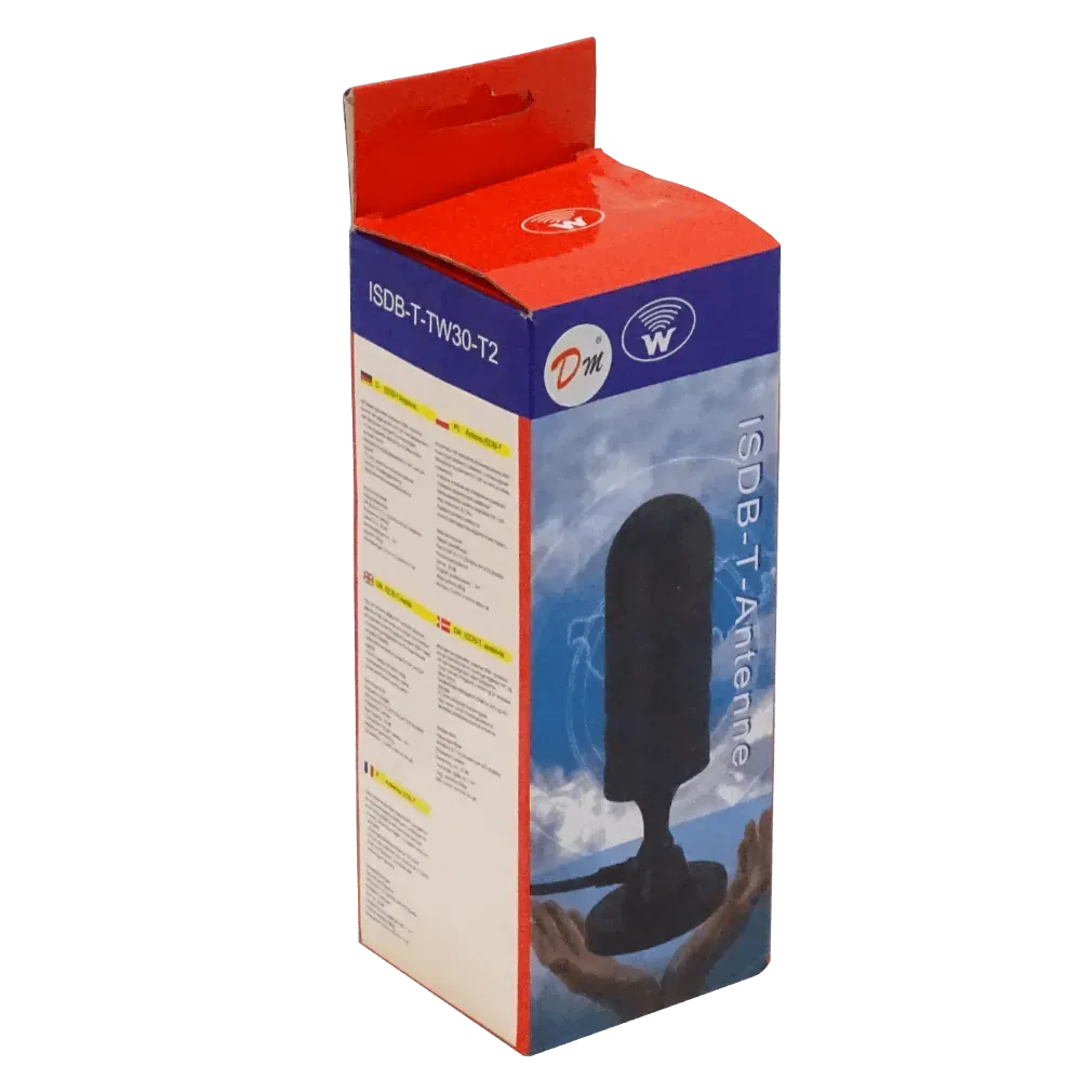 Antena TV HD Digital, 75?, 470-862MHz, Base Magnética, DVB-T, 1.5m 1