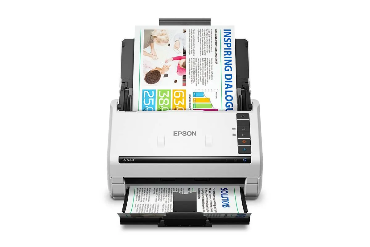 Escáner de Documentos Epson DS-530X, 45 ppm, 90 ipm, Dúplex, ADF 100 Hojas 1