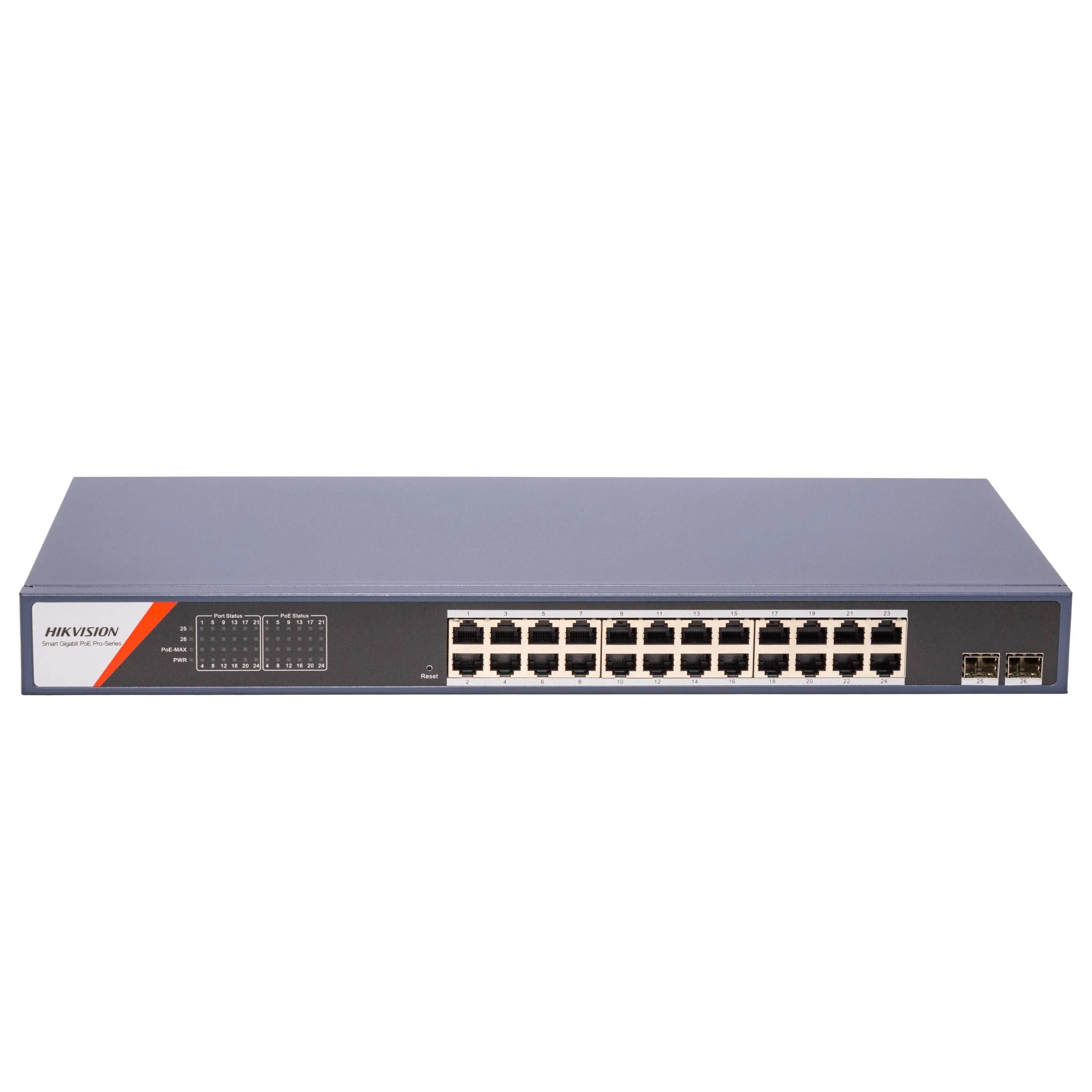 Switch Hikvision DS-3E1526P-SI 24 Puertos PoE Gigabit 370W con 2 SFP Smart 1