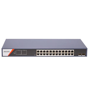 Switch Hikvision DS-3E1526P-SI 24 Puertos PoE Gigabit 370W con 2 SFP Smart