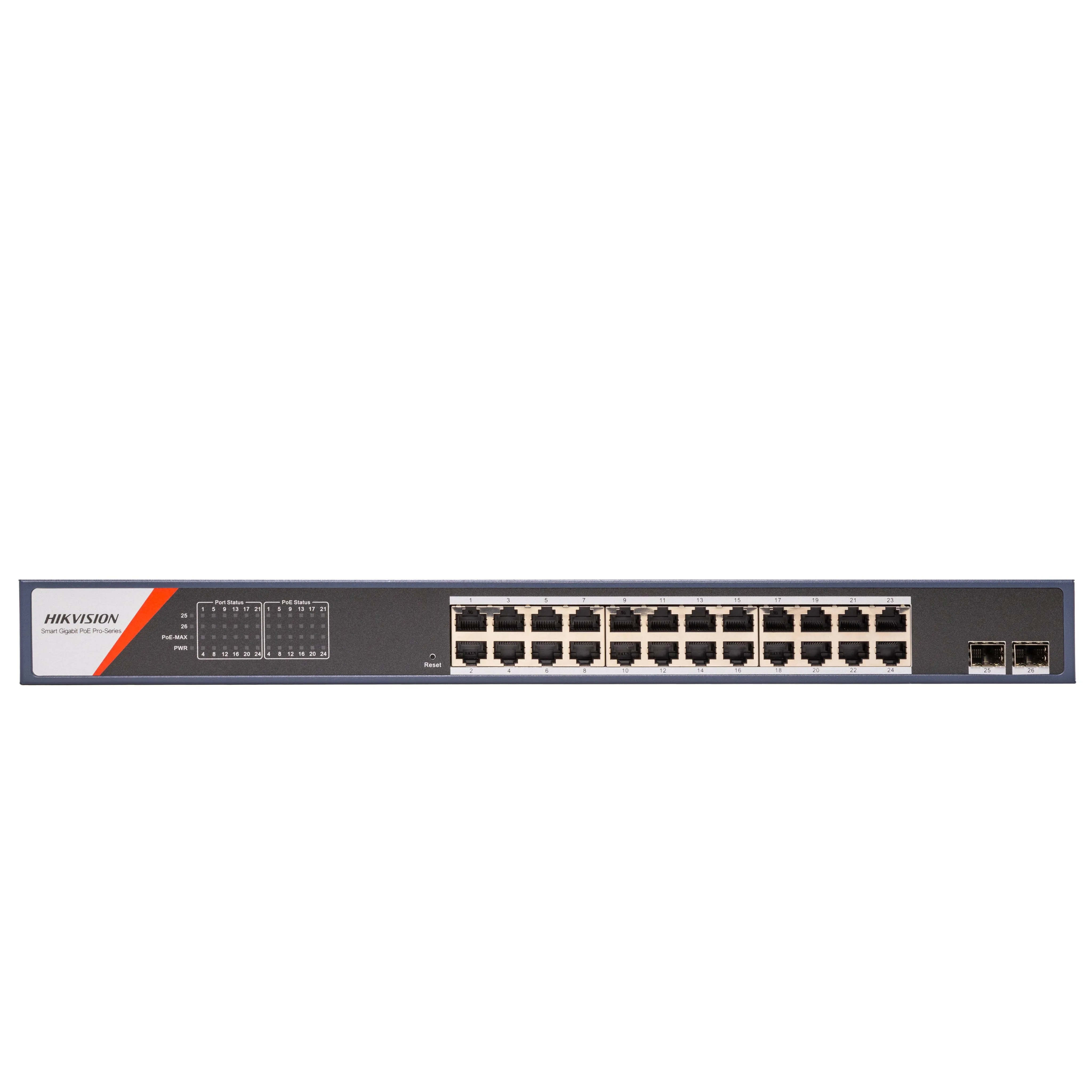 Switch Hikvision DS-3E1526P-SI 24 Puertos PoE Gigabit 370W con 2 SFP Smart 2