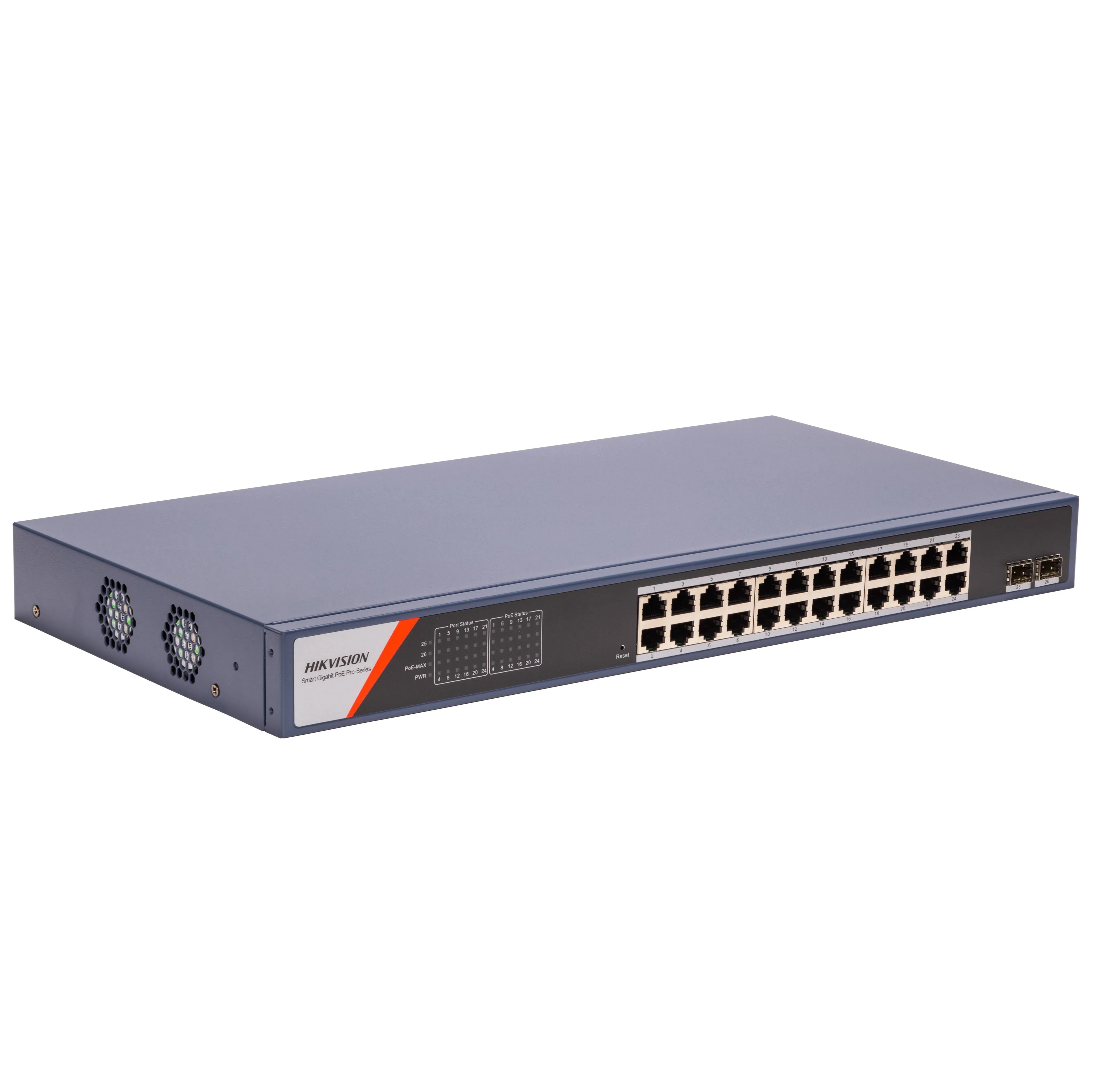 Switch Hikvision DS-3E1526P-SI 24 Puertos PoE Gigabit 370W con 2 SFP Smart 3