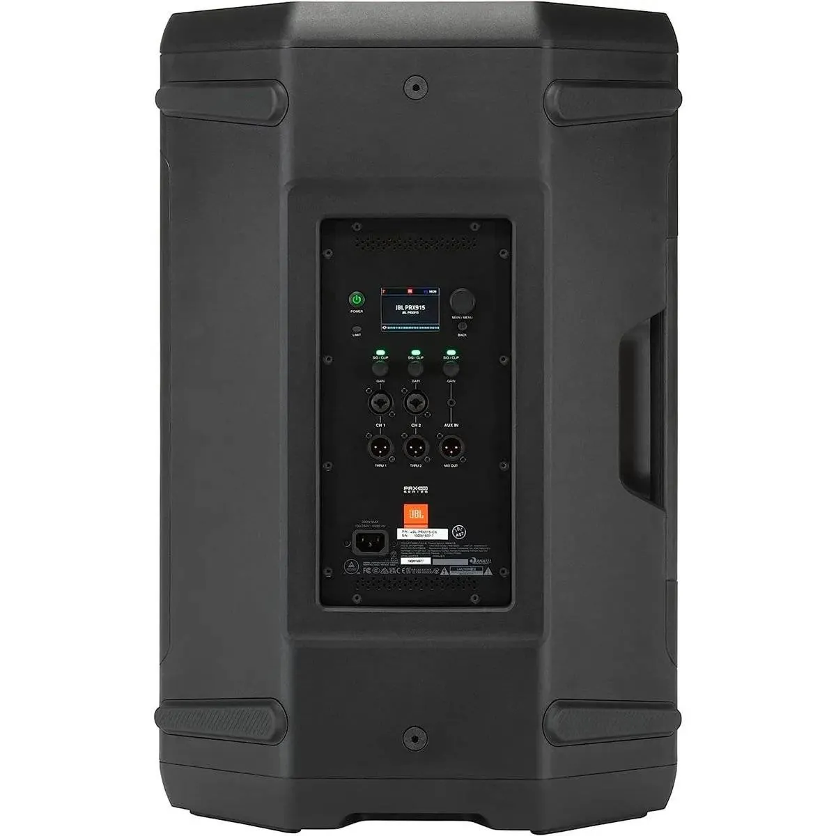 Parlante Activo JBL Pro PRX915, 15 Pulgadas para PA Profesional, 2000W Maximo, Pantalla LCD 5